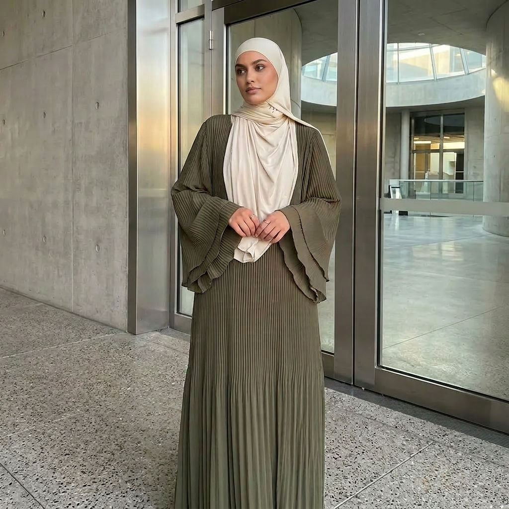 Amira Plissé Abaya – Produktansicht 4