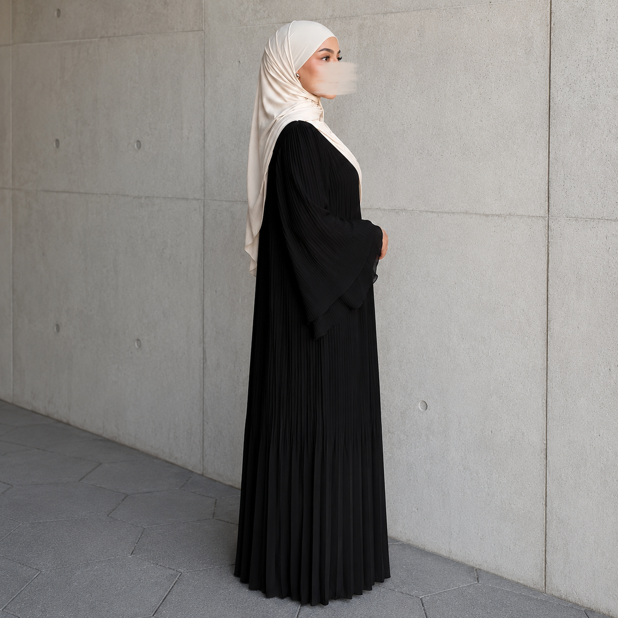 Amira Plissé Abaya – Produktansicht 2