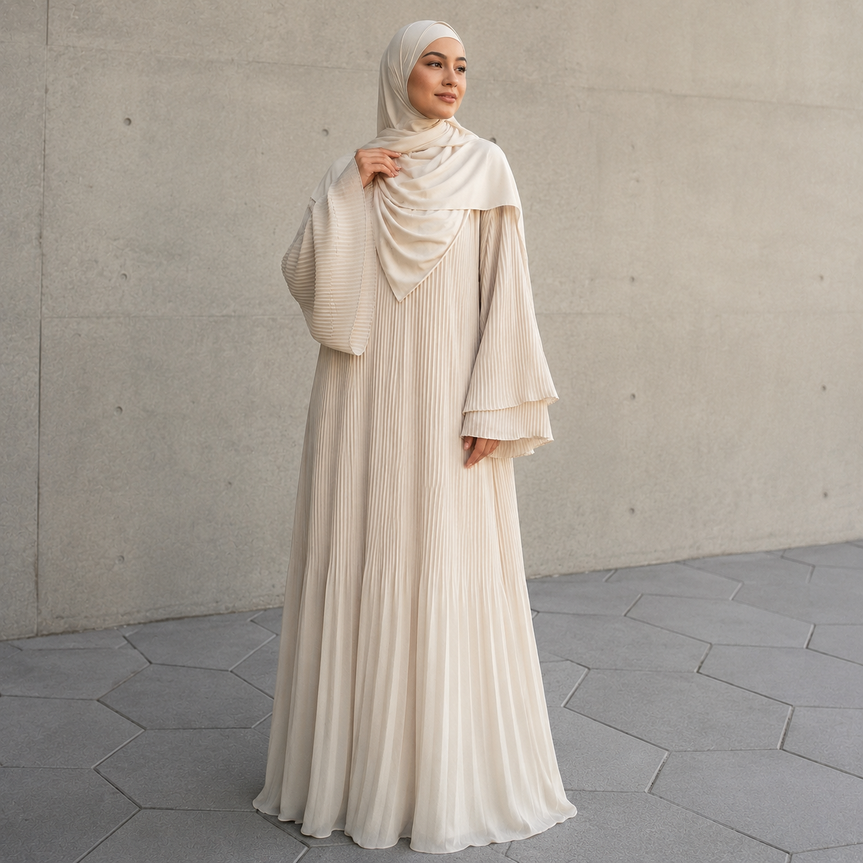 Amira Plissé Abaya – Produktansicht 6