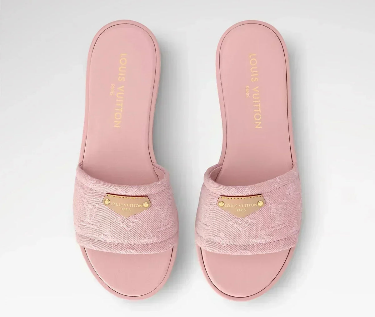 “LV“ Denim Sandalen