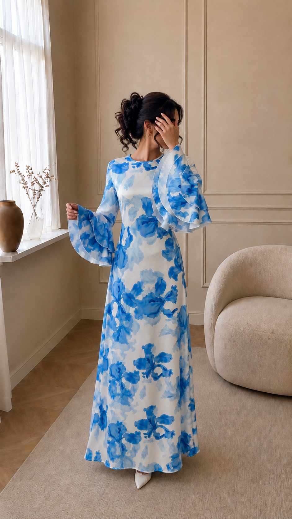 Azure Bloom Kleid – Produktansicht 3