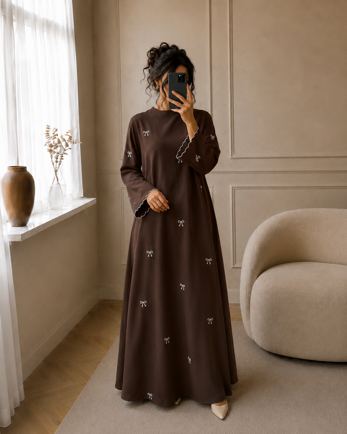 Elara Ribbon Abaya – Produktansicht 3