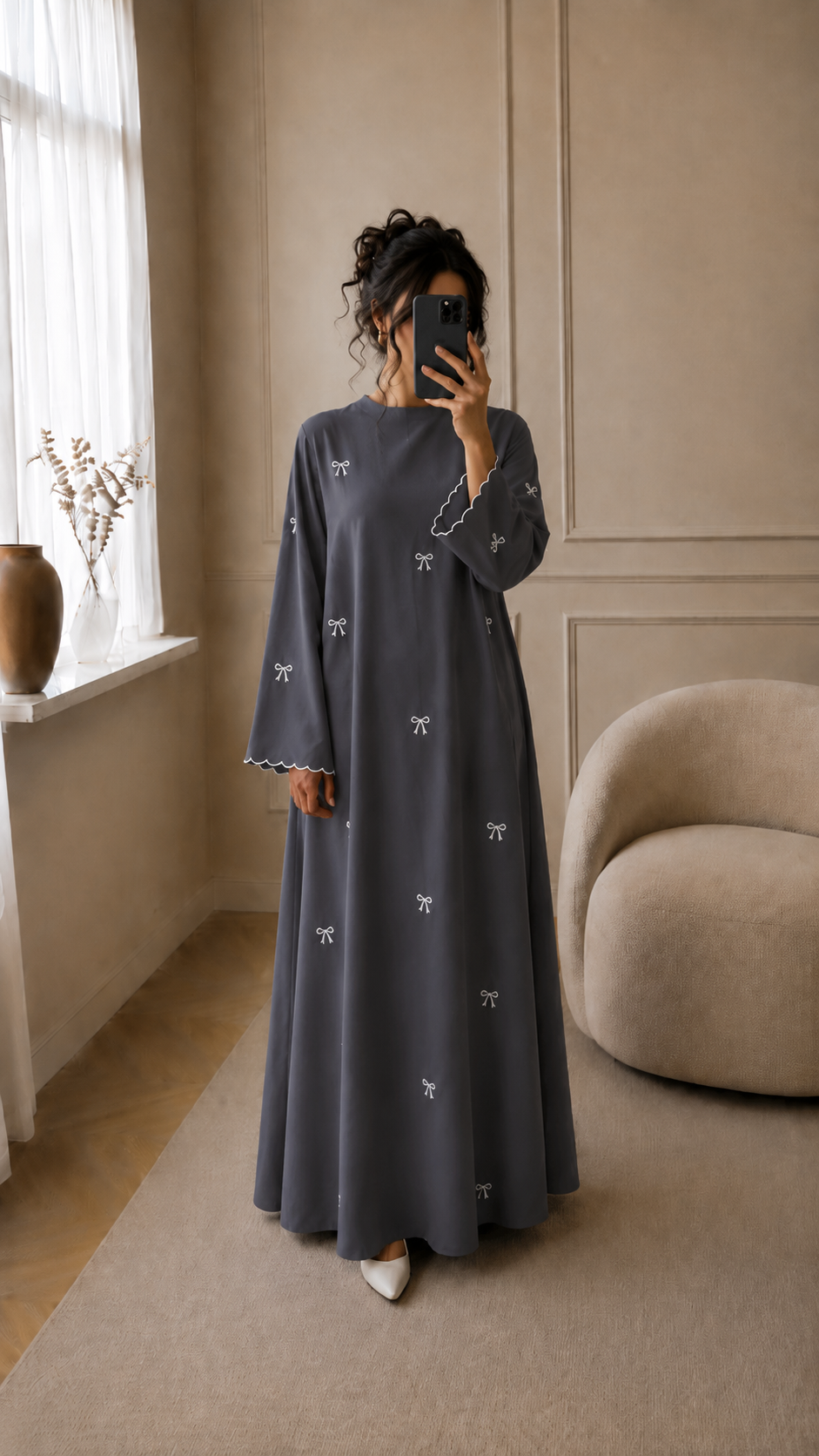 Elara Ribbon Abaya – Produktansicht 4
