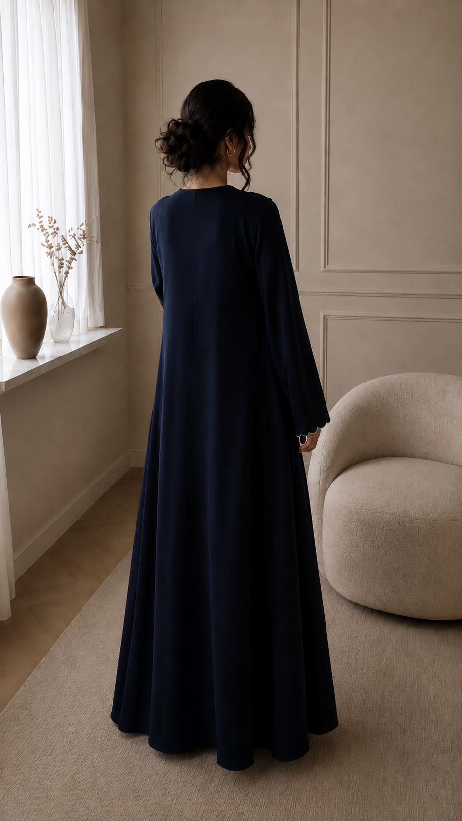 Elara Ribbon Abaya – Produktansicht 2
