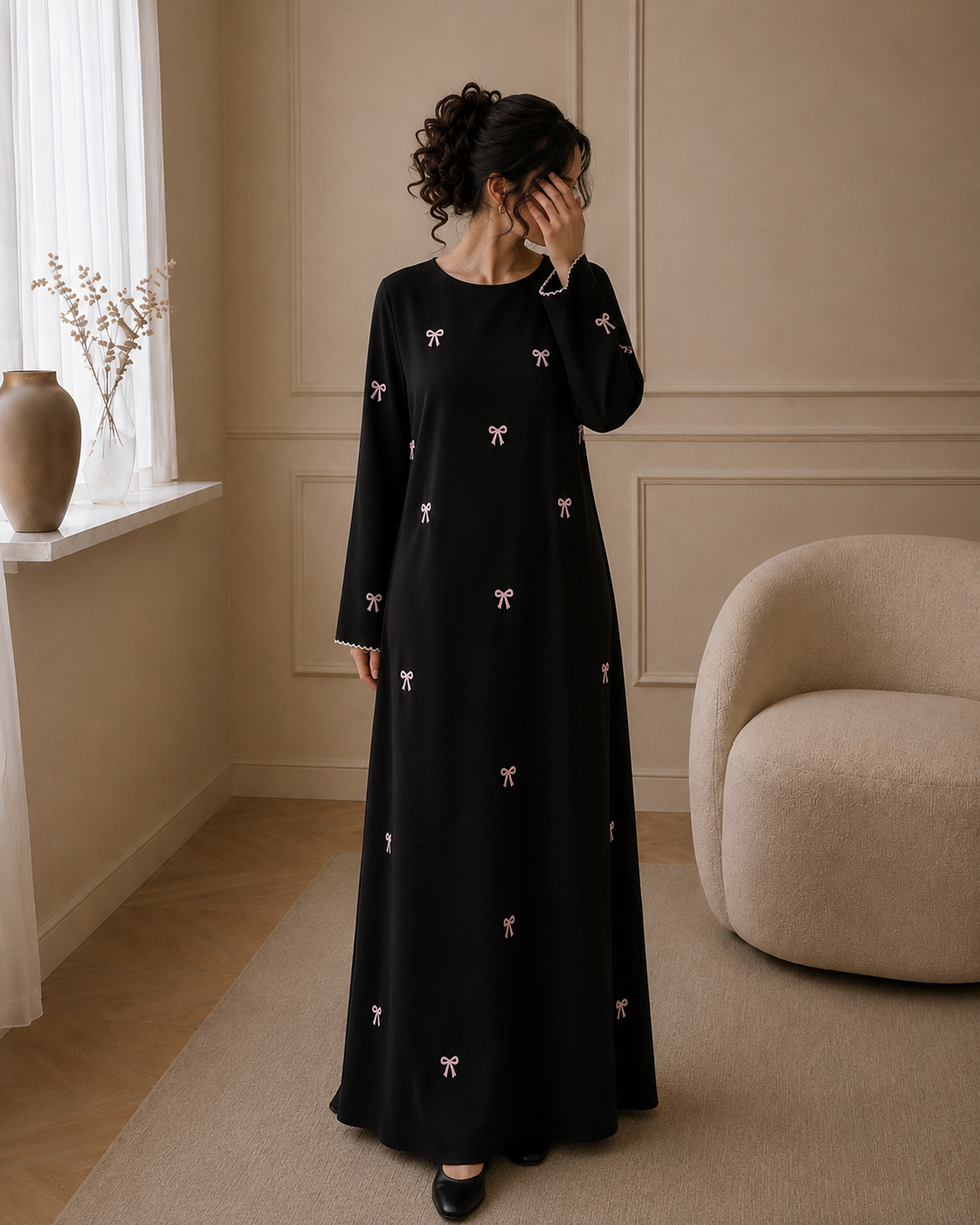 Elara Ribbon Abaya – Produktansicht 6