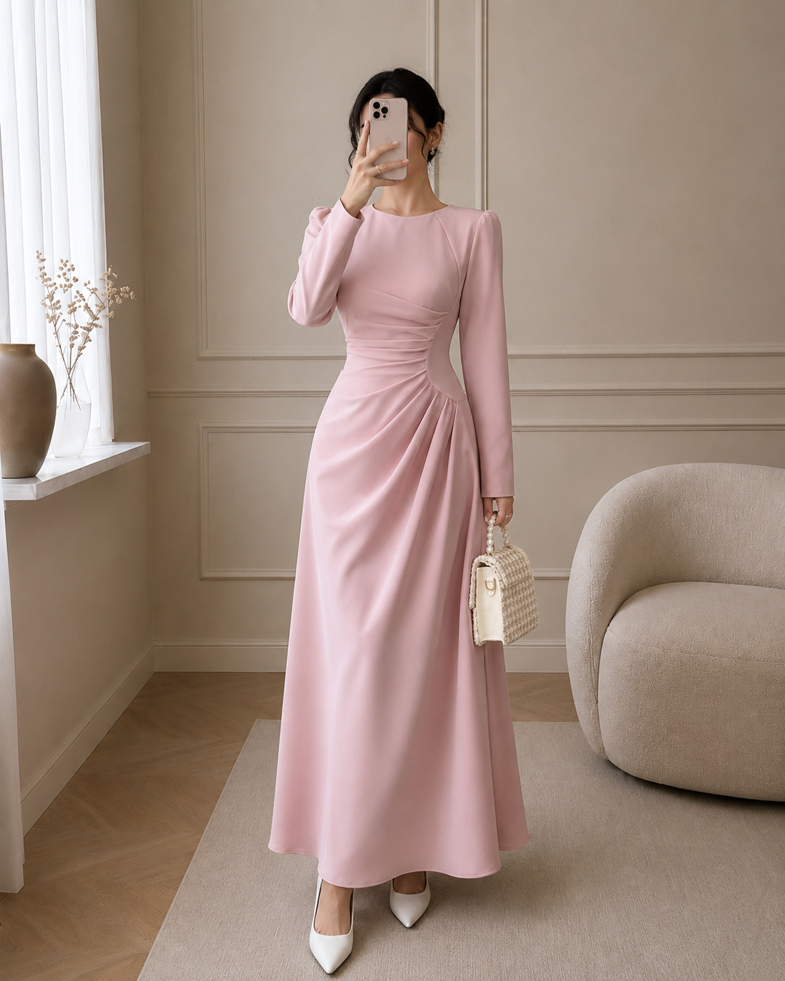Safiya Draped Kleid – Produktansicht 4