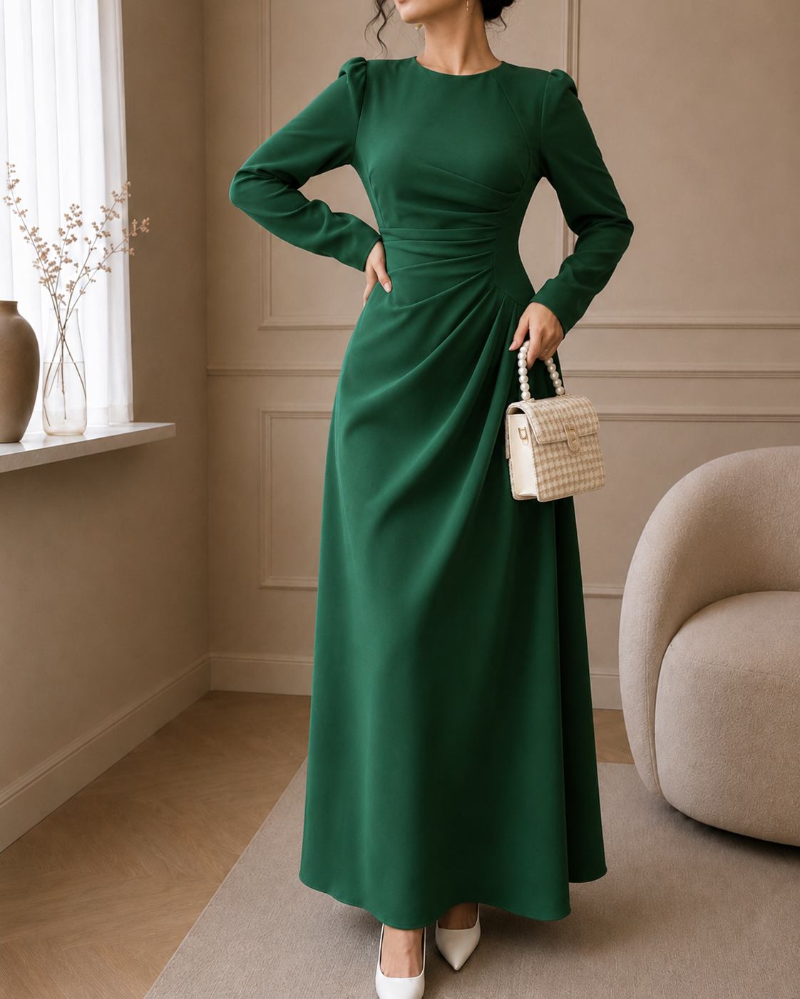 Safiya Draped Kleid – Produktansicht 5