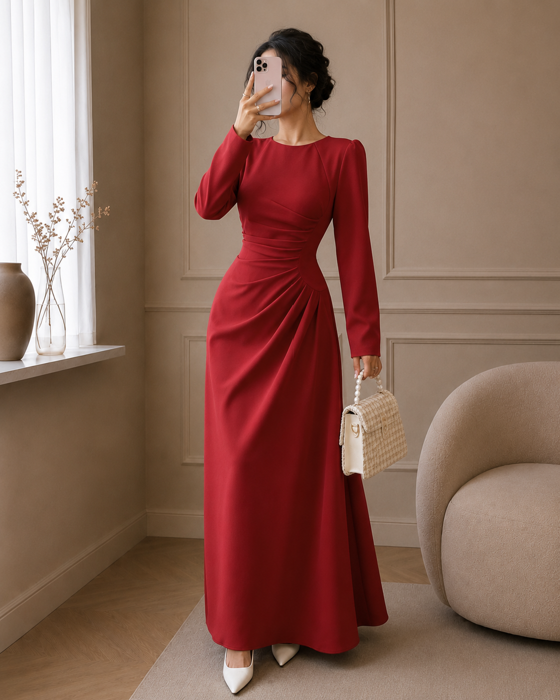 Safiya Draped Kleid – Produktansicht 7